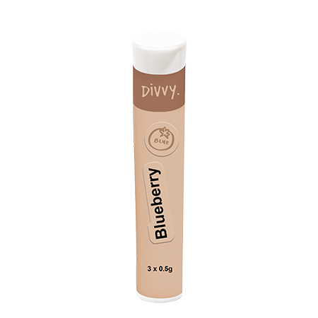 Divvy Blueberry 3 x 0.5g Pre-Rolls